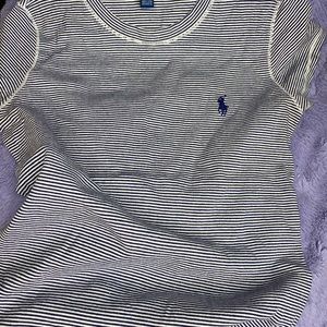 RALPH LAUREN Striped blue shirt Long 🤍 Used 1 🤍